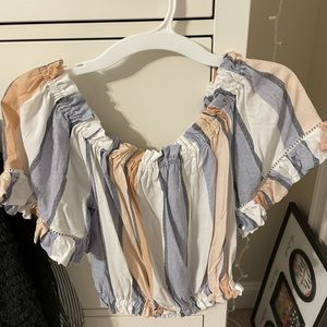 Off the shoulder trendy top